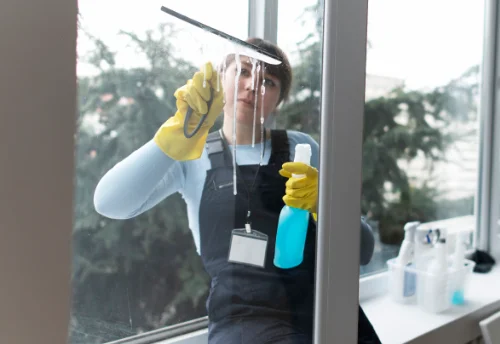 Nettoyage de vitres intérieures et extérieures à Vezins